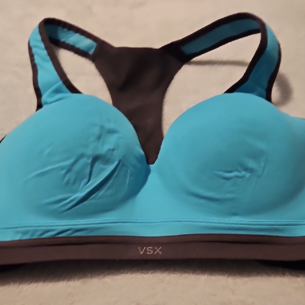 VSX Teal and Black Sports Bra